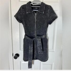 White Fox Medium Denim Dress